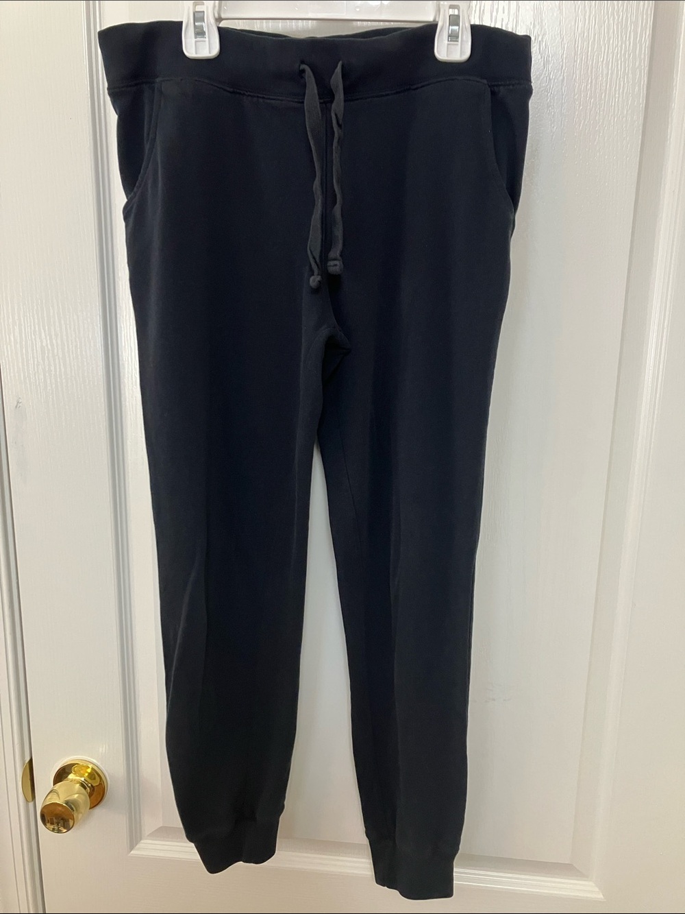 French Terry joggers,  medium, black